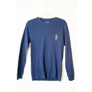 Polo Ralph Lauren S sleepwear top thermal mens blue teddy logo